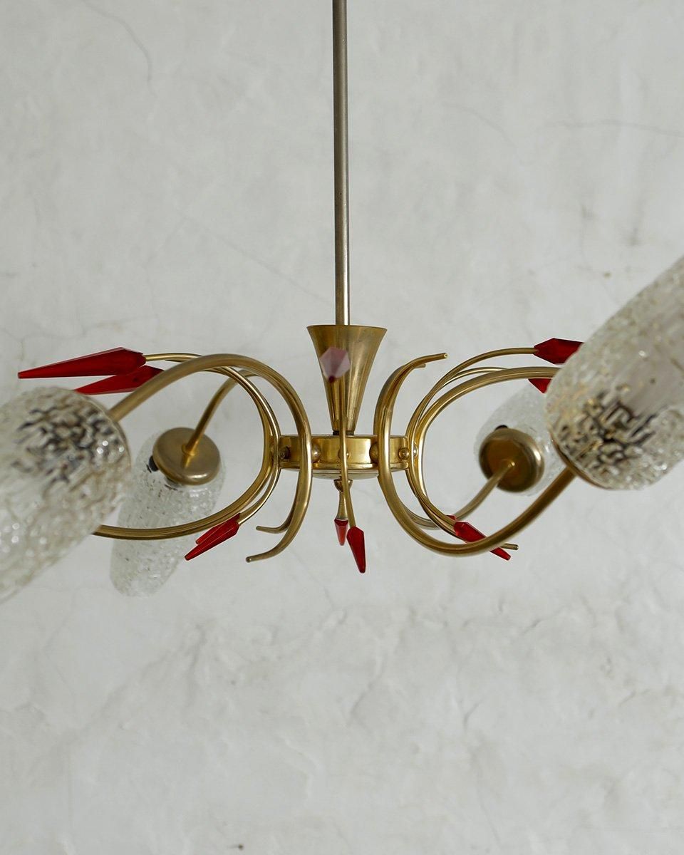 フランスヴィンテージ ミッドセンチュリー モダンシャンデリア.2