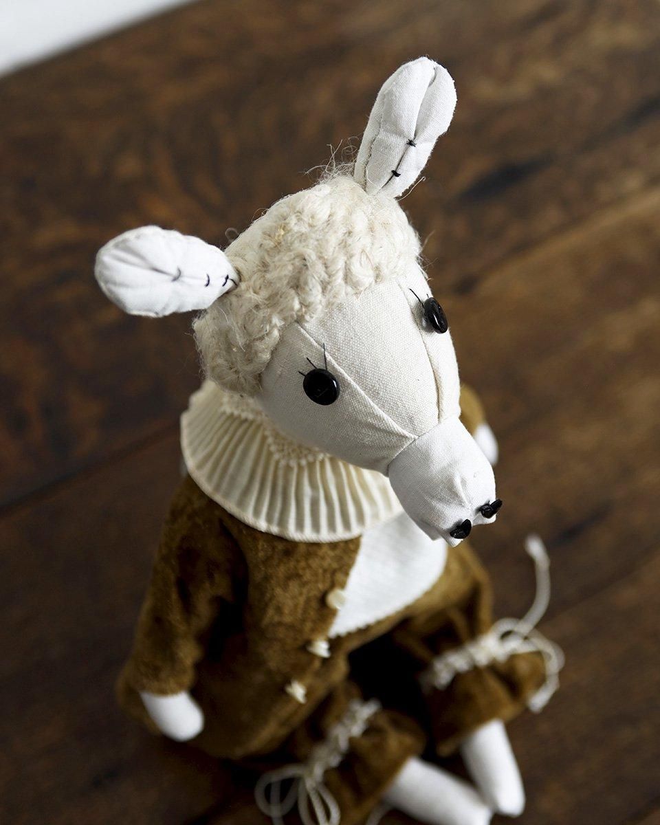 【ドイツ アンカー社 】ロバのマフティ アンティークぬいぐるみ 20cm 美品 ドイツ アンカー社 】ロバのマフティ アンティークぬいぐるみ