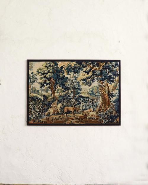 最安値級価格 フランスアンティーク ファブリック ウォールアート.3 その他
