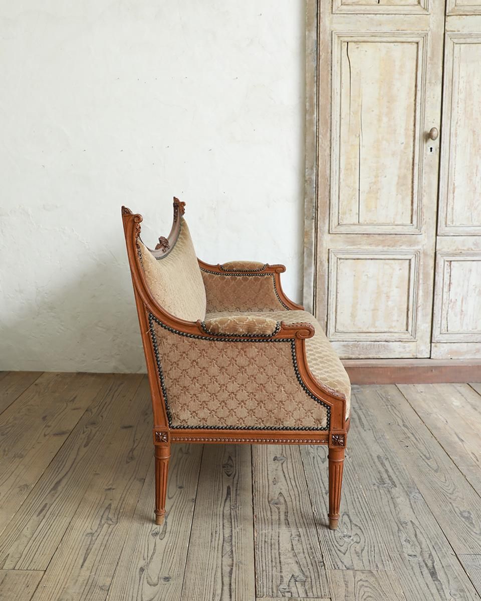 フランスアンティーク ルイ16世様式 2シーターソファ