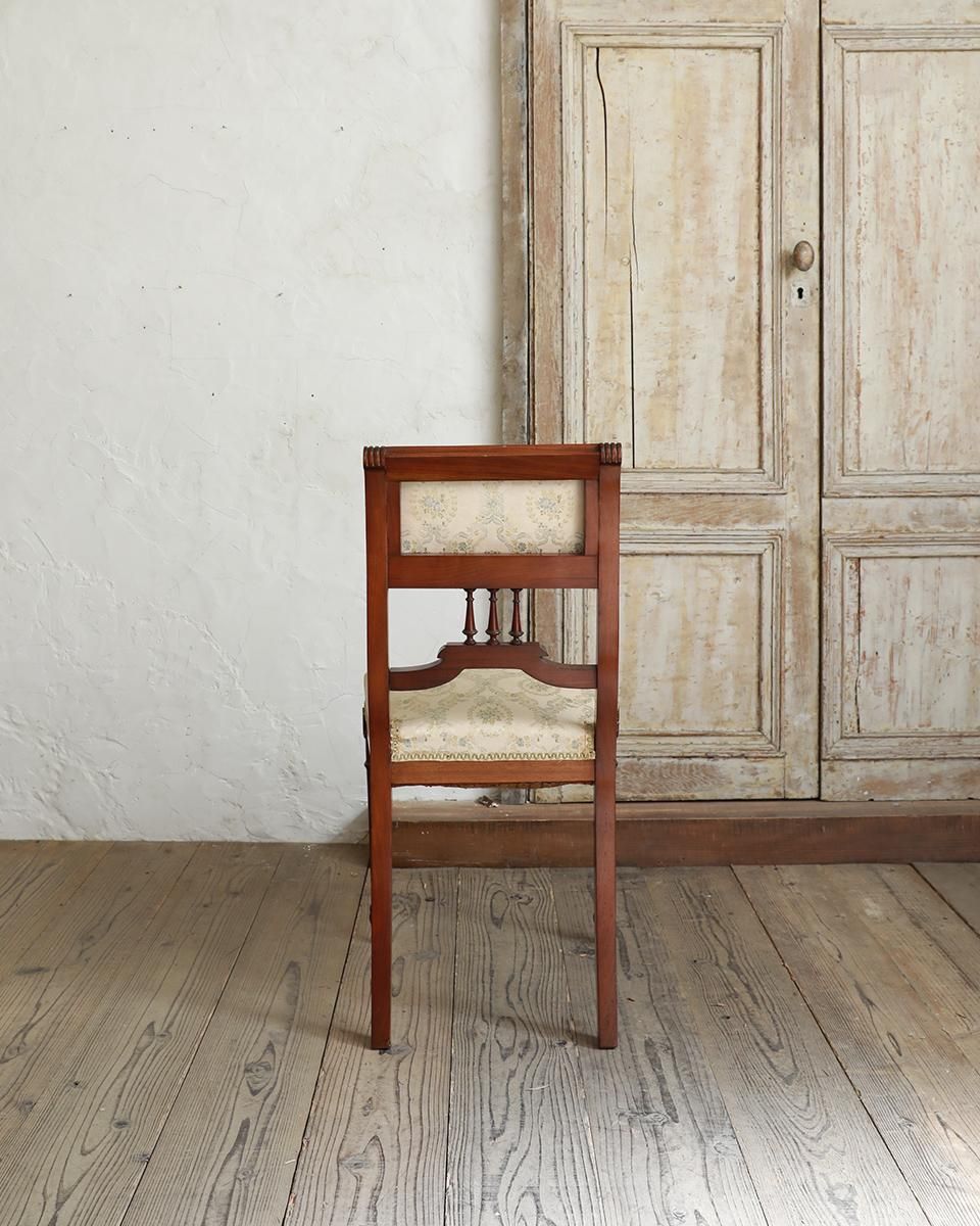 【フランス】ダイニングチェア　ヴィンテージ フランスアンティーク ファブリックチェアチェア.5 ダイニングチェア