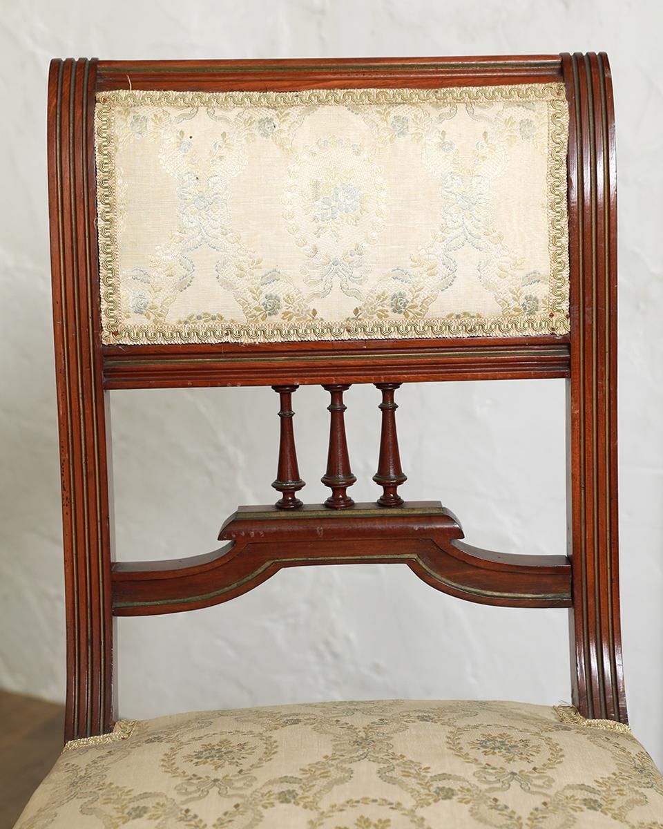 アンティークダイニングチェア フランスアンティーク ファブリックチェアチェア.5 ダイニング