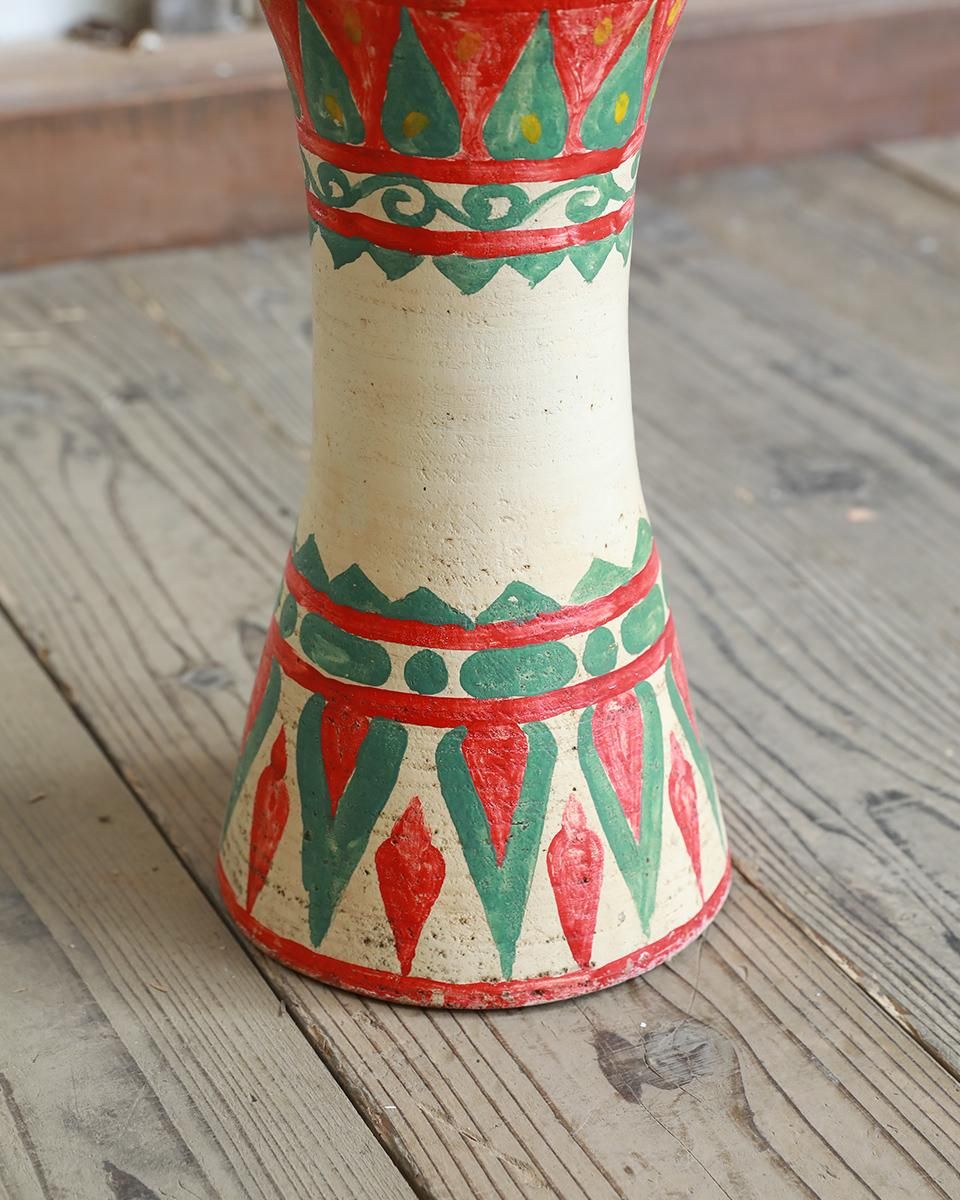 フランスアンティーク ジャンベ.2 民族楽器 インテリアオブジェ