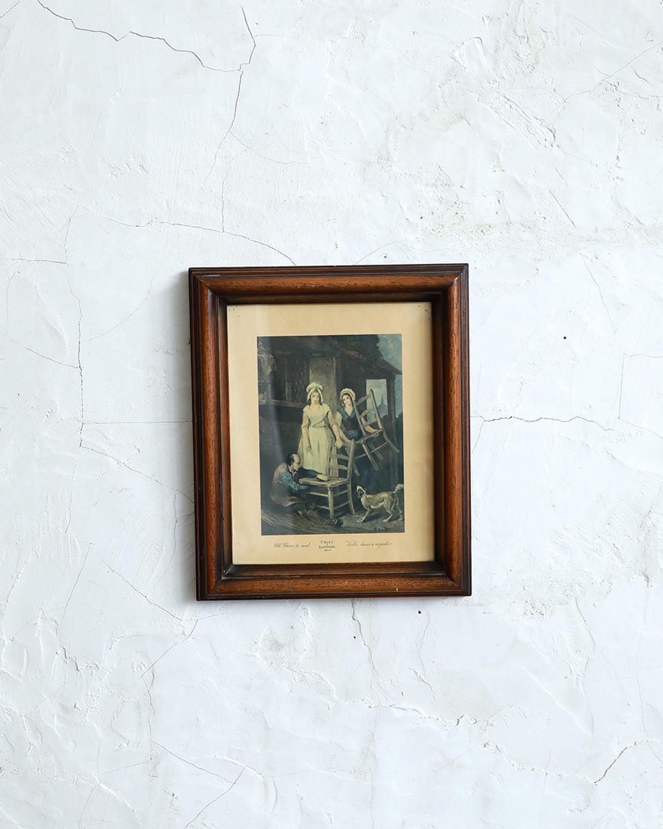 イギリスアンティーク ウォールアート.73 （複製画） イラスト