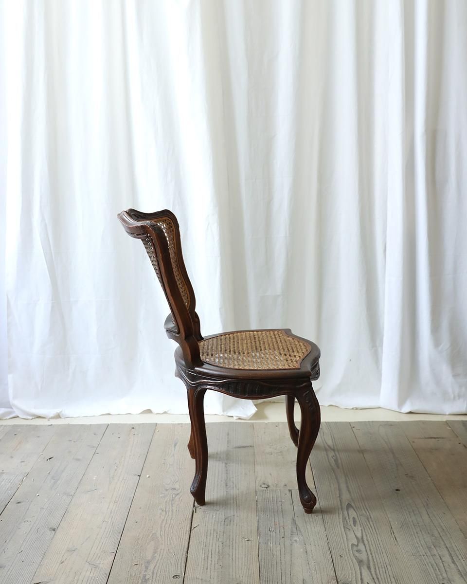 フランスアンティーク ラタンチェア.23 (ケインドバックチェア