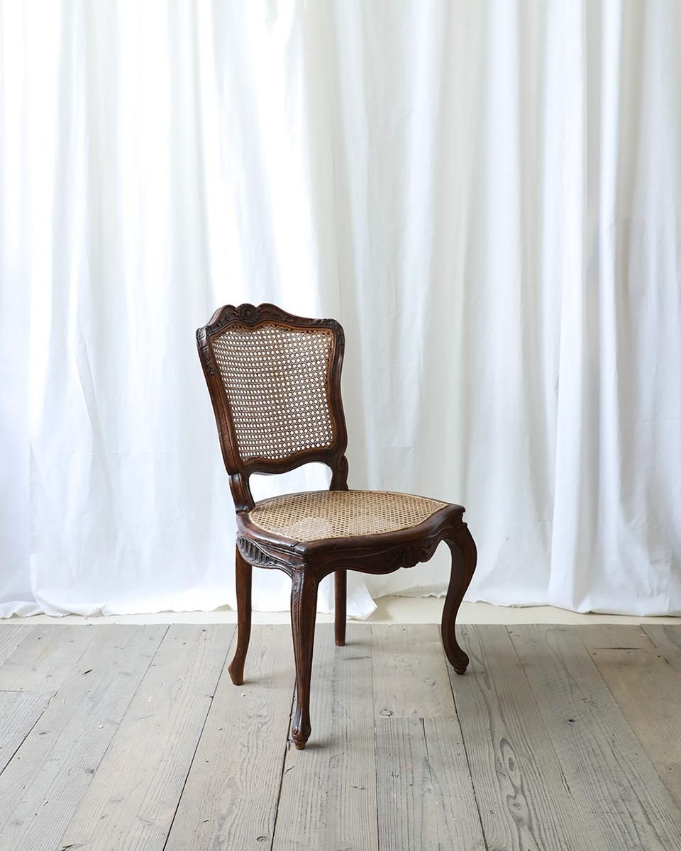 フランスアンティーク　セダンチェア フランスアンティーク ラタンチェア.24 (ケインドバックチェア