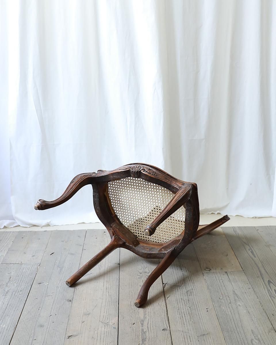 フランスアンティーク　ダイニングチェア　アールヌーボ　 刺繍　ゴブラン織 フランスアンティーク ダイニングチェア アールヌーボ