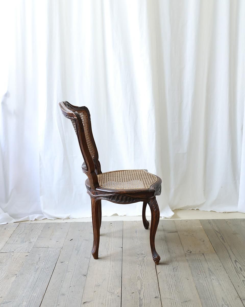 フランスアンティーク ラタンチェア.24 (ケインドバックチェア