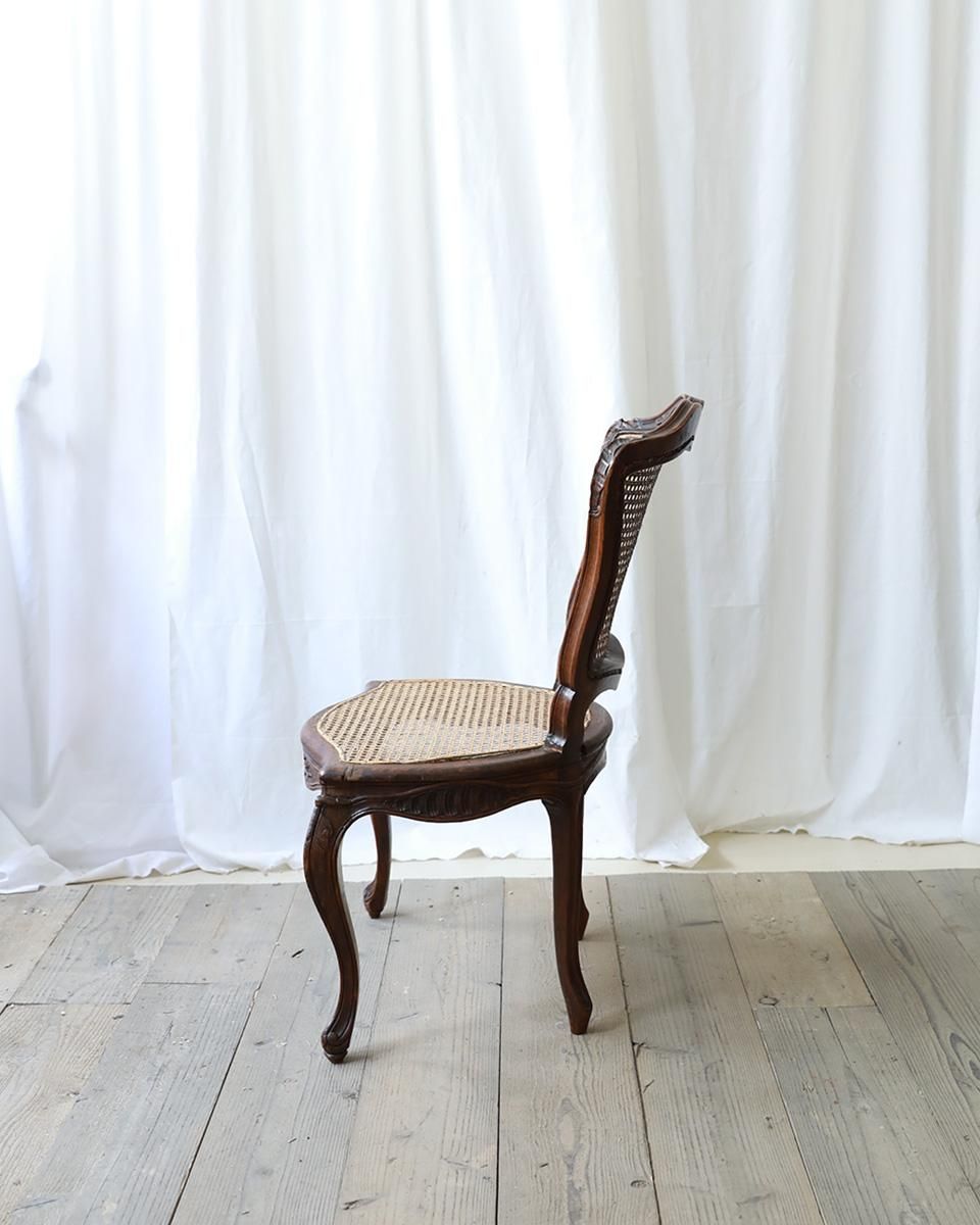 フランスアンティーク ラタンチェア.24 (ケインドバックチェア