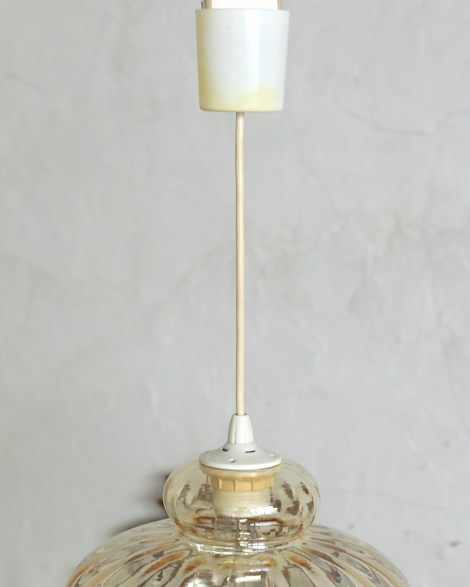 63. 40’s フランスアンティーク　古民家 ガラスシェードペンダントランプ 63. 40's フランスアンティーク古民家 ガラスシェードペンダントランプ