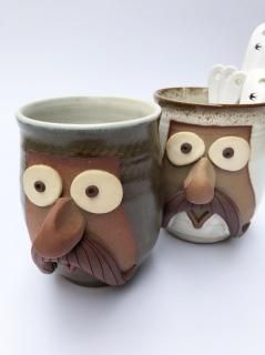 B-F003 FUNNY FACE MUGBROWN by 2-tacs