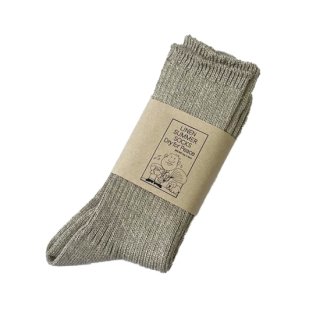 B27-K002 Linen socks Light beige【BROWN by 2-tacs】