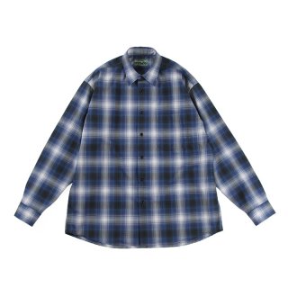 B31-S002CH Wide collar (Blue check)BROWN by 2-tacs