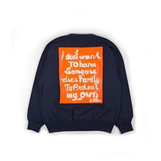 2-SW001 PRINT - SWEAT (Navy)BROWN by 2-tacs
