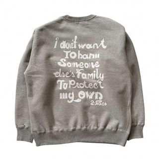 2-SW002 PRINT - SWEAT (Gray)BROWN by 2-tacs