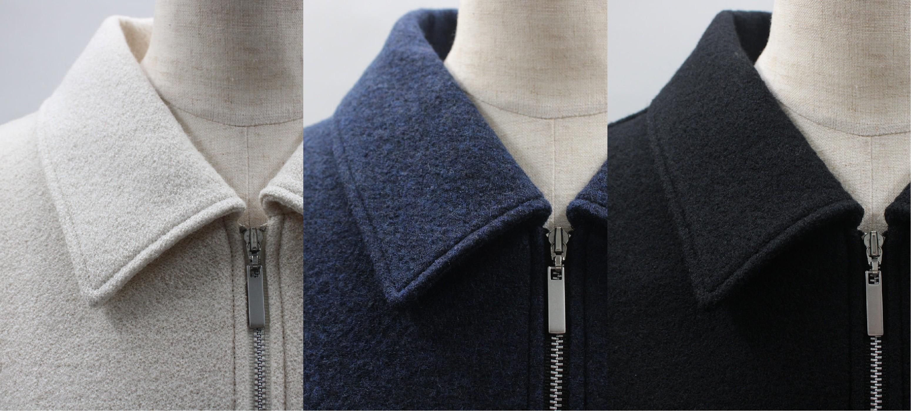 圧縮ウールZIPブルゾン - 五泉ニットオンラインストア