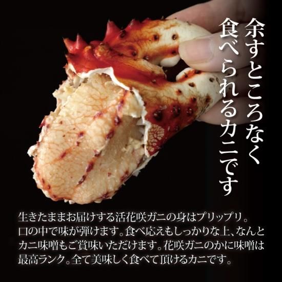活カニ 花咲ガニ 北海道産 希少 お歳暮 カニ 花咲蟹 3尾3kg