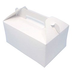 ケーキ箱 ハンドBOX白 4個用 4x6 手付（10枚入）