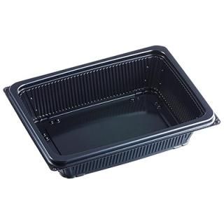 持ち帰り容器】DLV楕円24-18（60）MSD 黒 本体 エフピコ【ASAHI】