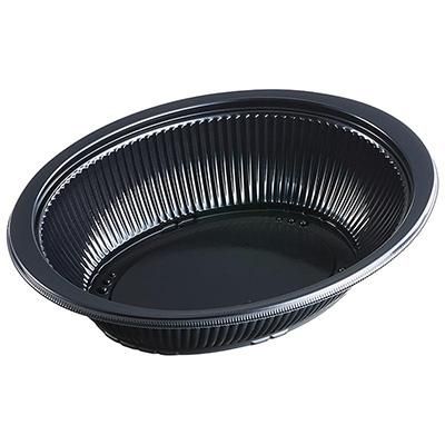 DLV楕円24-18(60)MSD黒本体/蓋セット各300 持ち帰り容器】DLV楕円24-18（60）MSD 黒 本体 エフピコ【ASAHI】