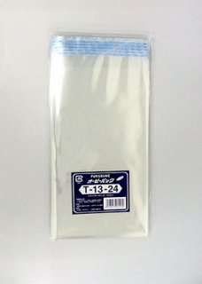 オーピーパック T-13-24 (横130mm × 縦240mm)テープ付き 透明袋 食品OK（100枚入） 