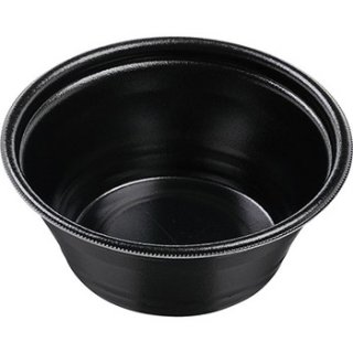 麺容器  ＤＬＶ麺丼１８（７３）ＭＦＰ　黒Ｗ（ケース販売）