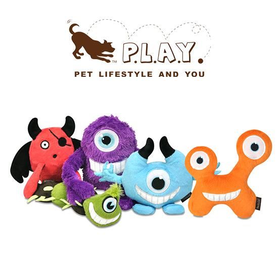 ペットのぬいぐるみ P L A Y プレイ 犬用おもちゃ モンスター ペット用品おやつの通販ショップ ハミングドッグ