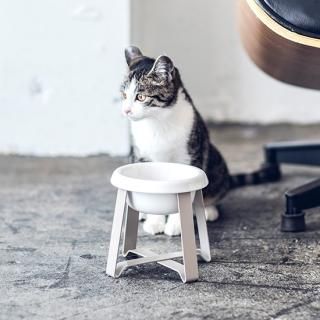 pecolo 犬・猫用食器】フードスタンド・ S tallサイズ (陶器深型