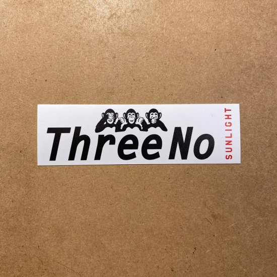 Three No（ｽﾃｯｶｰ横長）