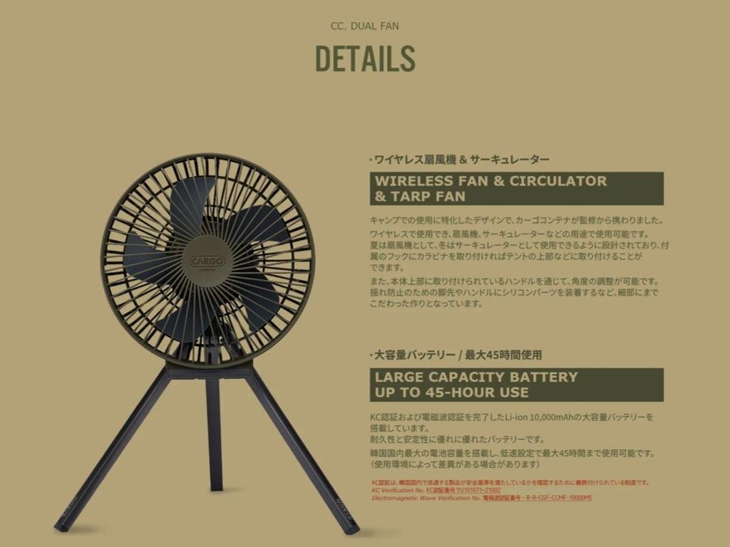 CARGO CONTAINER DUAL FAN M - STANDARD point