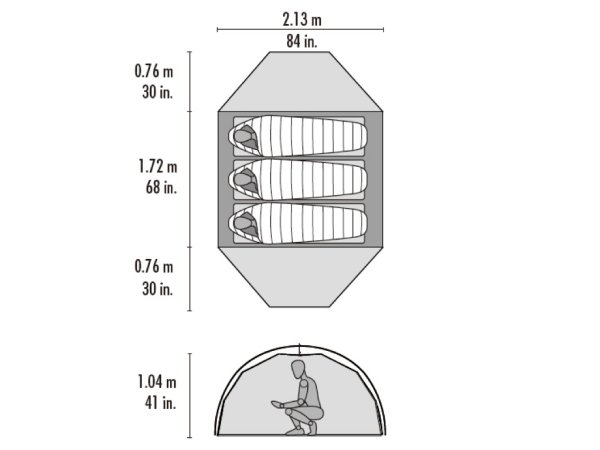 2022年新色 MSR エリクサー3 タン（フットプリント付き） - STANDARD point