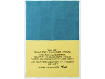 NANGA GOOD SLEEP 2 TONE COTTON BLANKET 󥰥 BLUE YELLOW