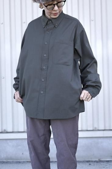 PAPERSKY HIKE&BIKE BIG SHIRT　グレージュ PAPERSKY WEAR HIKE&BIKE MERINO BIG SHIRT - STANDARD Point