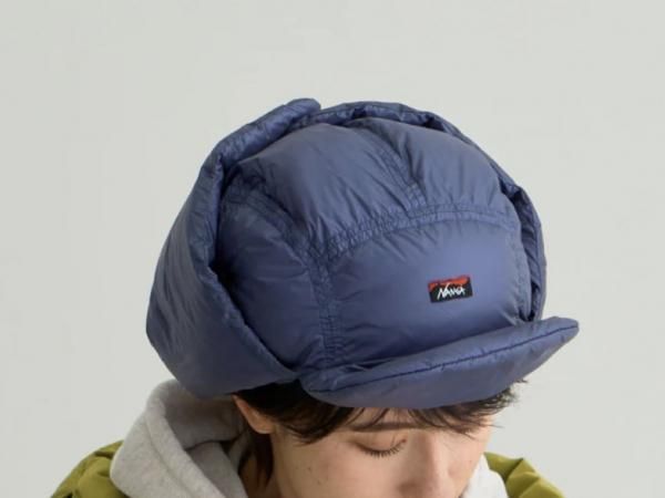 PEAK■Padded Short Earflap Cap■送料込 NANGA(ナンガ) MOUNTAIN LODGE DOWN EAR FLAP CAP- STANDARD point