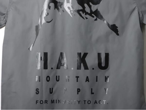 H.A.K.U MOUNTAIN ナイロンコーチジャケット HKT708 H.A.K.U MOUNTAIN SUPPLY(ハクマウンテンサプライ)HKT708 NYLON