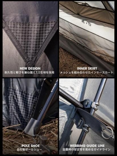 MINIMAL WORKS SHELTER G - Black - STANDARD point