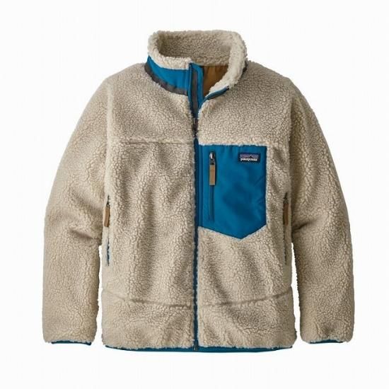 Patagonia パタゴニア Retro X 大人もok キッズ クラシック レトロx ジャケット フリース ナチュラル ブルー Patagonia パタゴニア Retro X 大人もok キッズ クラシック レトロx ジャケット フリース ナチュラル ブルー