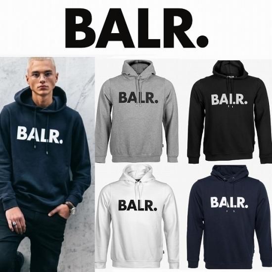Balr ボーラー 人気no 1 ブランドロゴ フーディ パーカー ブラック ホワイト グレー ネイビー Balr ボーラー 人気no 1 ブランドロゴ フーディ パーカー ブラック ホワイト グレー ネイビー