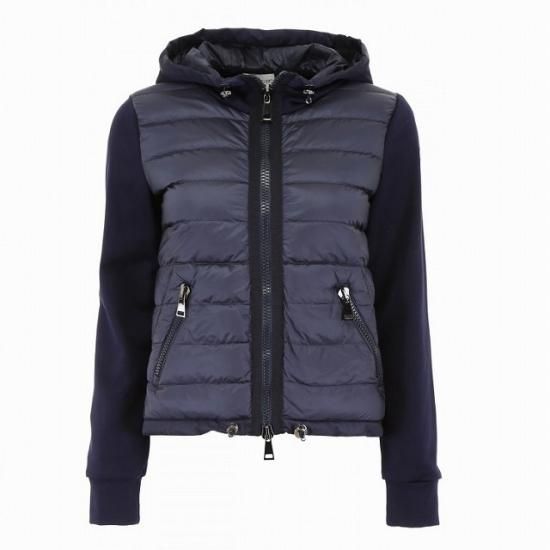 Vipセール Moncler モンクレール フード付き ナイロンフロント ダウンジャケット ネイビー レディース Vipセール Moncler モンクレール フード付き ナイロンフロント ダウンジャケット ネイビー レディース