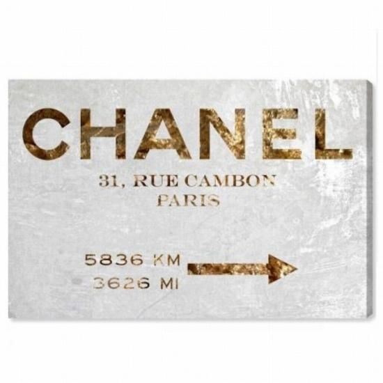 Oliver Gal オリバーガル Couture Road Sign Rococo Gold 152 X 102 Cm キャンバスアート Oliver Gal オリバーガル Couture Road Sign Rococo Gold 152 X 102 Cm キャンバスアート
