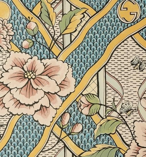 Gucci グッチ ホームデコ 壁紙 フローラル プリント 国内未入荷 ウォールペーパー Gucci グッチ ホームデコ 壁紙 フローラル プリント 国内未入荷 ウォールペーパー
