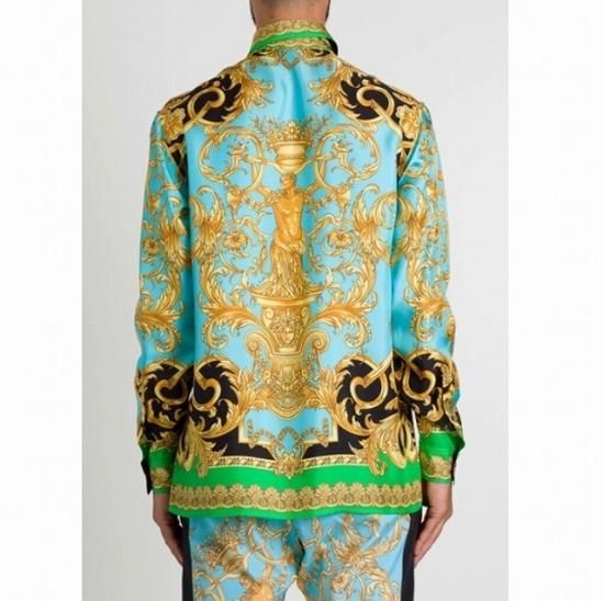ヴァルサーチ VERSACE シルク バロック×レオパード柄 新品未