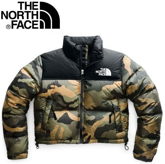 【日本未発売】 THE NORTH FACE ザノースフェイス NUPTSE JACKET ヌプシ クロップド ダウンジャケット カモフラ