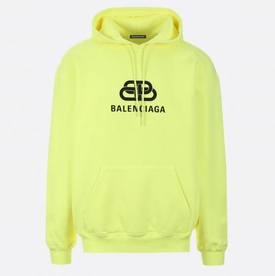 19 aw Balenciaga バレンシアガ ロゴ入り オーバーサイズ フーディ パーカー メンズ ネオンイエロー 19 aw Balenciaga バレンシアガ ロゴ入り オーバーサイズ フーディ パーカー メンズ ネオンイエロー