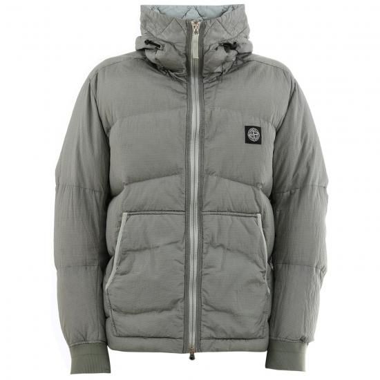 Stone Island ストーンアイランド ナイロンメタル ダウンジャケット グレー メンズ