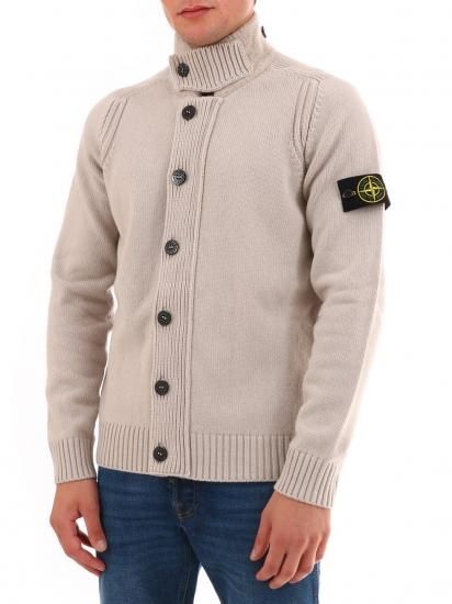 Stone Island ストーンアイランド ウール カーディガン ベージュ メンズ