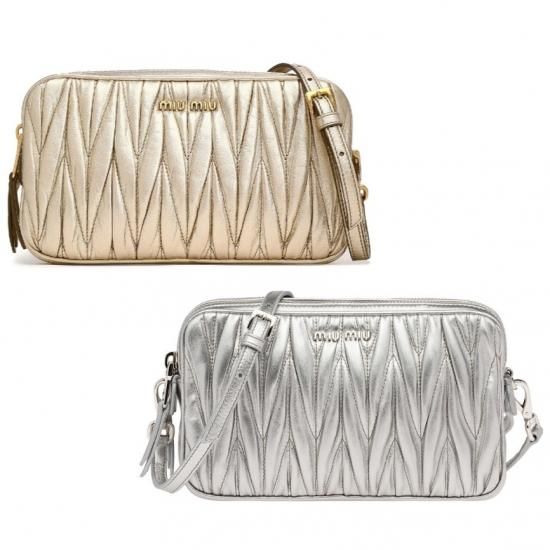 MIUMIU ショルダーバッグ シルバー - expressroadsideassistance.com
