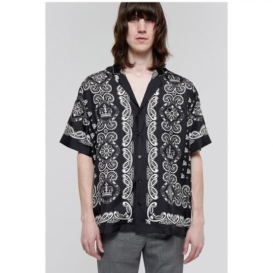 Vipセール Dolce Gabbana ドルチェ ガッバーナ シルク バンダナプリント アロハシャツ メンズ Vipセール Dolce Gabbana ドルチェ ガッバーナ シルク バンダナプリント アロハシャツ メンズ