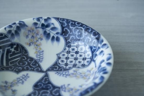 祥瑞 藤 五寸皿 - Daphne-craft