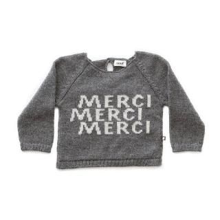 50%OFF!Oeuf NYC / MERCI SWEATER-DARK GREY/WHITE